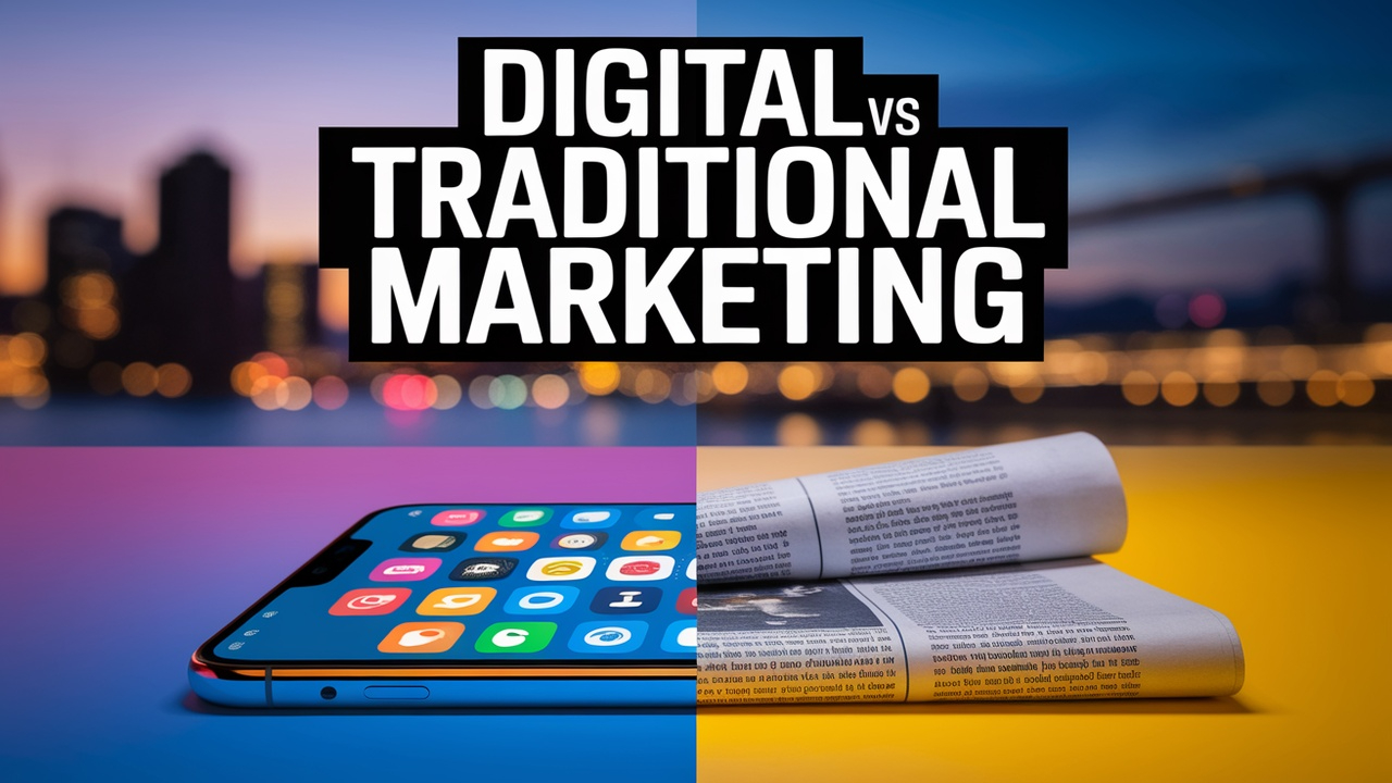 The difference between digital marketing and traditional marketing